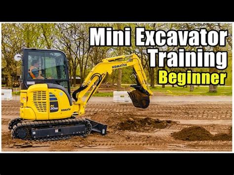 operating mini excavator|mini excavator training for beginner.